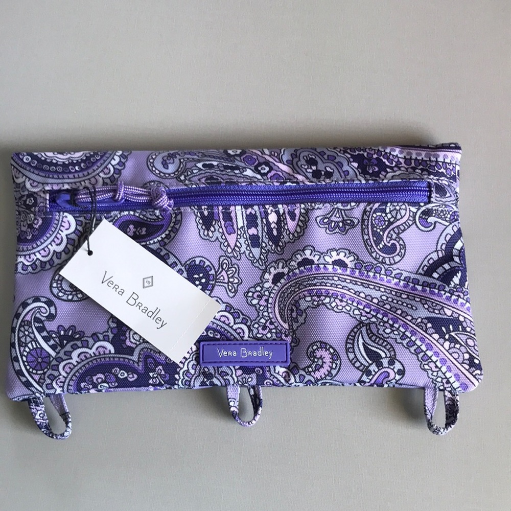 New Vera Bradley Lighten Up Pencil Pouch